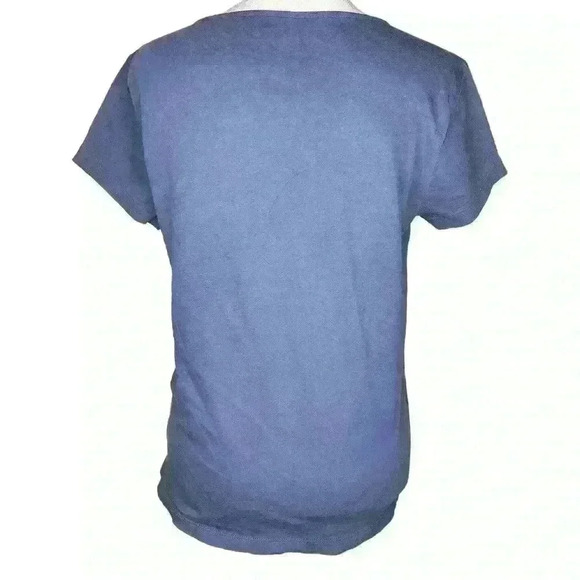 LOFT women's light blue short sleeve blouse with lace front size XS - Picture 2 of 7